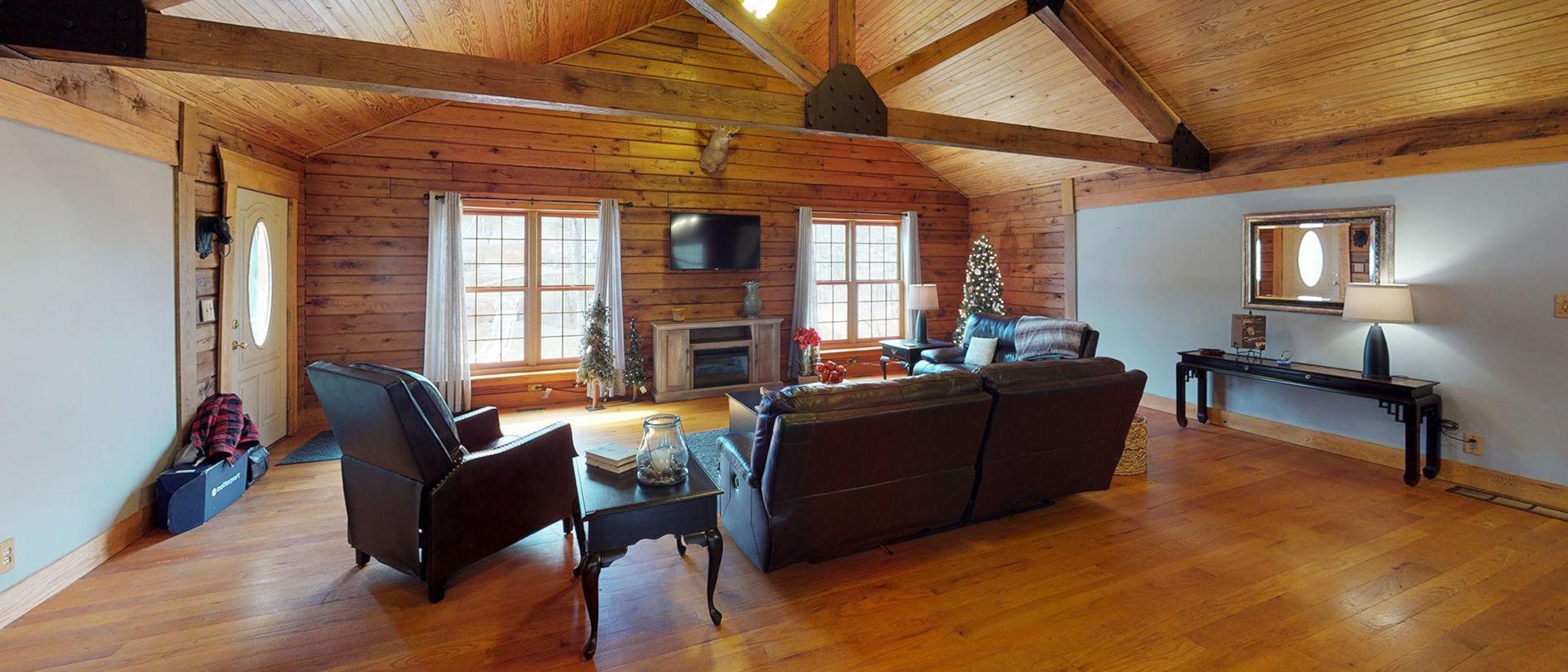 Woodland Retreat Cabin Living Room